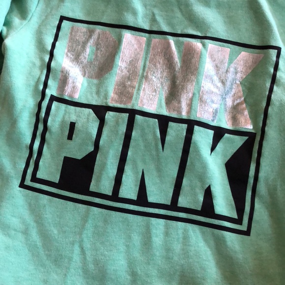 Mint green VS Pink hooded Zip Up - Picture 3 of 3